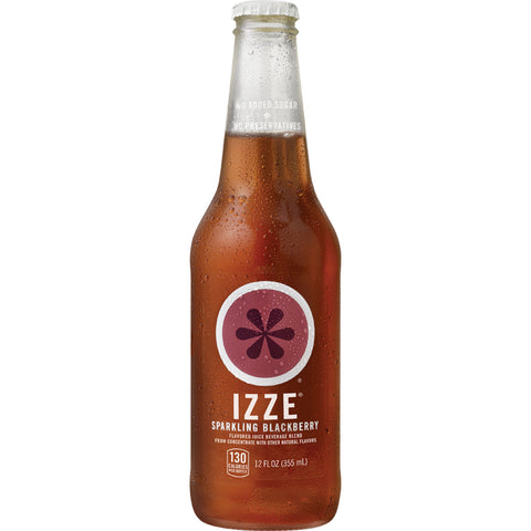 Izze JUICE BLACKBERRY SPARKLING GLASS BOTTLE