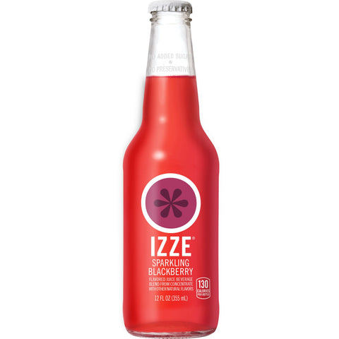 Izze JUICE BLACKBERRY SPARKLING GLASS BOTTLE