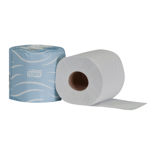 Tork Advanced White 2-Ply Paper Bath Tissue Roll, 500 Sheets Roll -- 80 per case
