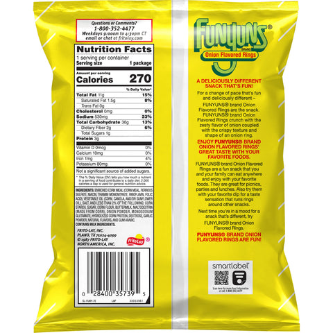 Funyuns Onion Flavored Rings, 1.875 Ounce -- 24 per case