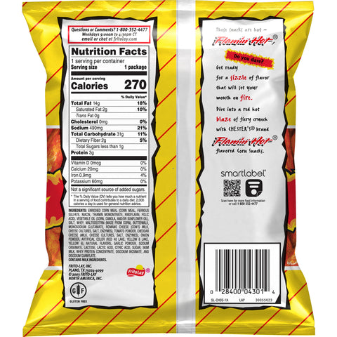 Chesters Hot Fries Corn and Potato Snack, 1.75 Ounce -- 64 per case.