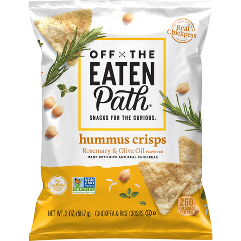 Off The Eaten Path Rosemary and Olive Oil Hummus Crisps, 2 Ounce -- 24 per case