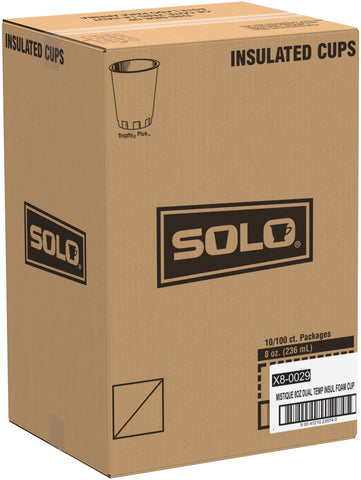 Solo Mistique® CUP FOAM TROPHY® PLUS™ DUAL TEMPERATURE INSULATED 8 OZ