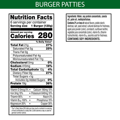 Incogmeato BURGER PATTY VEGAN