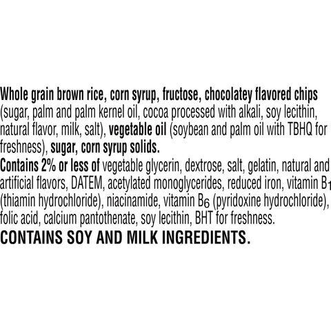 Snack Bar Rice Krispies Treats® Chocolatey Chip Made W/ Whole Grain