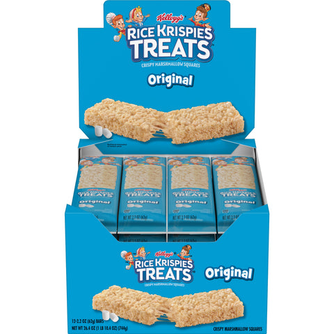 Kelloggs Rice Krispies Treats Original Crispy Marshmallow Squares, 2.2 Ounce -- 72 per case