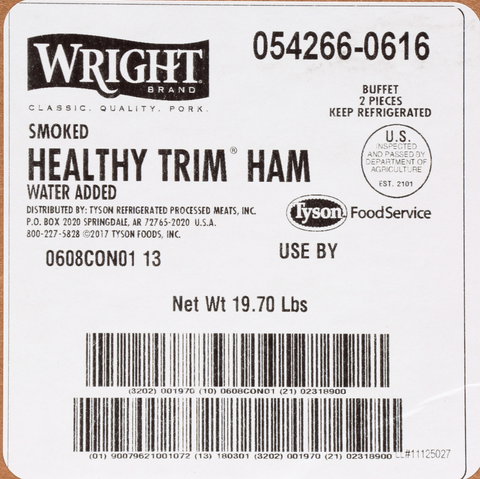 Ham Boneless Healthly Trim® Reduced Sodium Buffet Style Wa 54266-0616