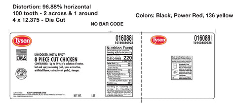 Chicken 8-piece Cut Seasoned 16088-0928
