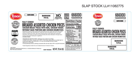 Chicken Whole Grain Breaded Traditional Proportion® Bone-in 666000-0928