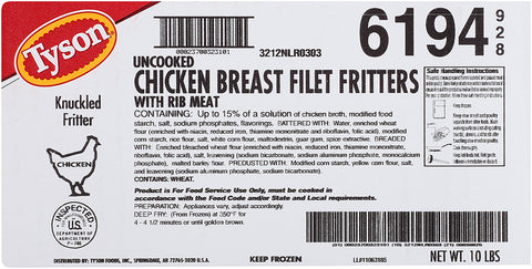 Tyson Natural Country Fried Chicken Breast, 4 Ounce -- 40 per case.