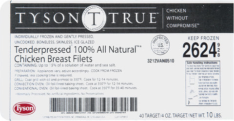 Chicken Breast Filet Tenderpressed Marinated 4 Oz 2624-0928