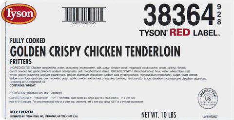 Chicken Tenderloin Breaded Crispy Select Cut Fc 2 Oz 38364-0928