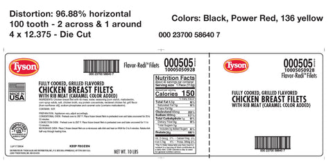 Chicken Breast Fillet Fc W/ Grill Marks 4 Oz 505-0928