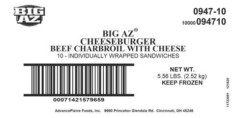 Sandwich Cheeseburger Charbroiled Iw 8.9 Oz