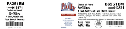 Allied Specialty BEEF PHILLY STEAK 10000013571