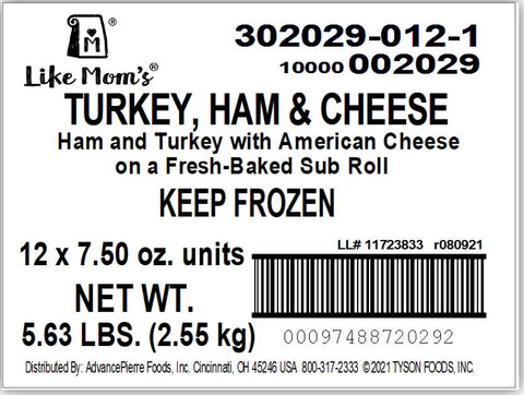 Mom's SANDWICH TURKEY AND HAM 7.5 OZ 10000002029