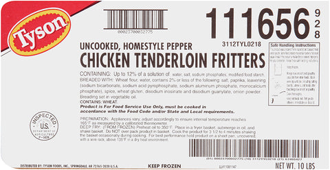 Chicken Tender Breaded Select Cut Homestyle Pepper 111656-0928
