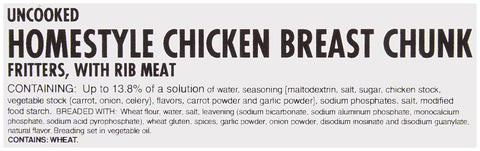 Chicken Wing Boneless Breaded Homestyle Select Cut 38376-0928