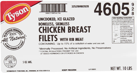 Chicken Breast Boneless Skinless Marinated 15% Iqf Rtc 5 Oz 4605-0928