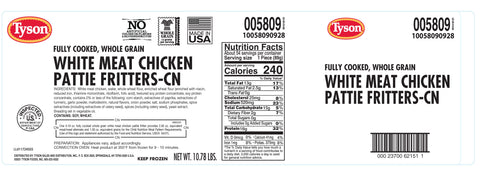 Tyson Homestyle Chicken Patty, 3.1 Ounce -- 52 per case.