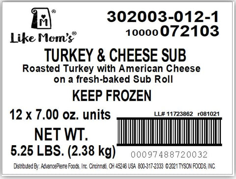 Mom's SANDWICH TURKEY & CHEESE 6