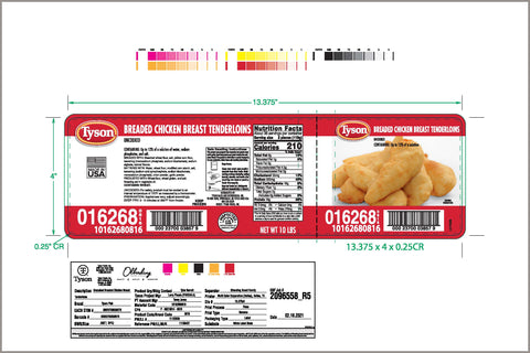Chicken Breast Tenderloin Pieces Breaded 75-pieces 16268-0816