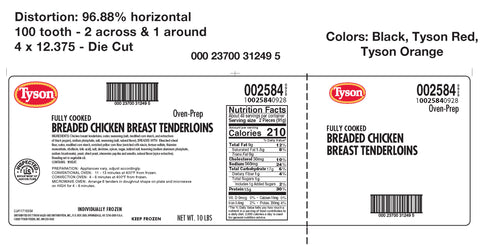 Chicken Tenderloin Breaded Oven-prep Fc 2 Oz 2584-0928