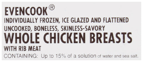 Tyson® CHICKEN BREAST BONELESS SKINLESS WHOLE EVENCOOK® 8 OZ. 10033730928