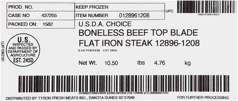 IBP® STEAK TOP BLADE CHOICE 10 OZ