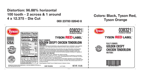 Chicken Breast Tenderloin Breaded Golden Crispy Fc 108 Pc 38321-0928