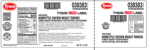 Chicken Tenderloin Breaded Homestyle Rtc 1.4 Oz 38383-0928