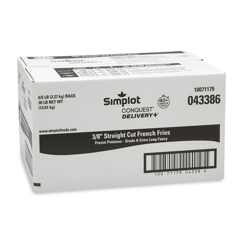 Conquest Delivery Plus Clear Coated Straight Cut Fries, 5 Pound -- 6 per case