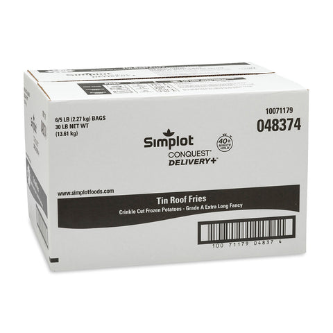 Conquest Delivery Plus Clear Coated Tin Roof Fries, 5 Pound -- 6 per case