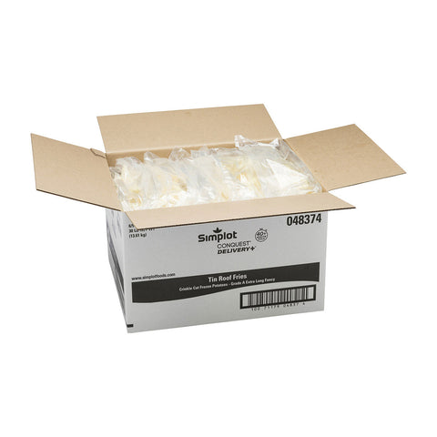 Conquest Delivery Plus Clear Coated Tin Roof Fries, 5 Pound -- 6 per case