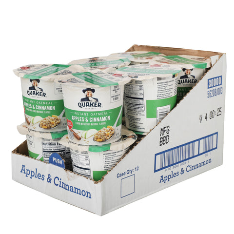 Quaker Oats Xprs Apple Cinnamon 12/1.5 Z