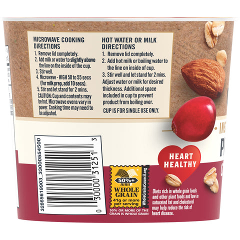 Quaker® OATMEAL CRANBERRY ALMOND PROTEIN