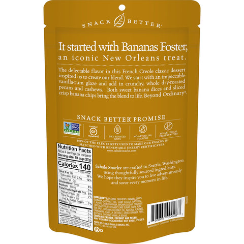Sahale Banana Rum Pecans Glazed Mix, 4 Ounce -- 6 per case.