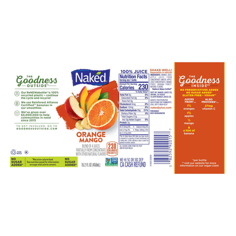 Naked Juice JUICE ORANGE MANGO MOTION