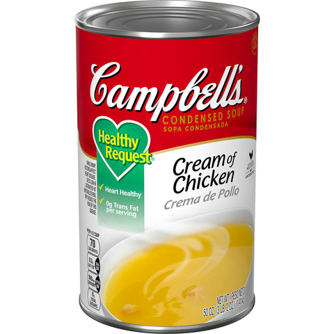 Campbells Healthy Request Cream Chicken Soup - 50 oz. can, 12 per case