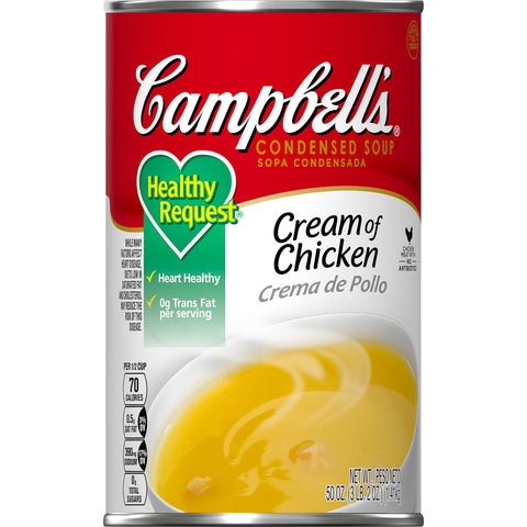 Campbells Healthy Request Cream Chicken Soup - 50 oz. can, 12 per case
