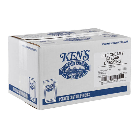Ken's Foods DRESSING CREAMY CAESAR LITE SINGLE SERVE POUCH