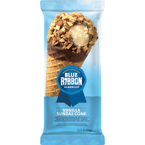 Blue Bunny ICE CREAM VANILLA SUNDAE CONE