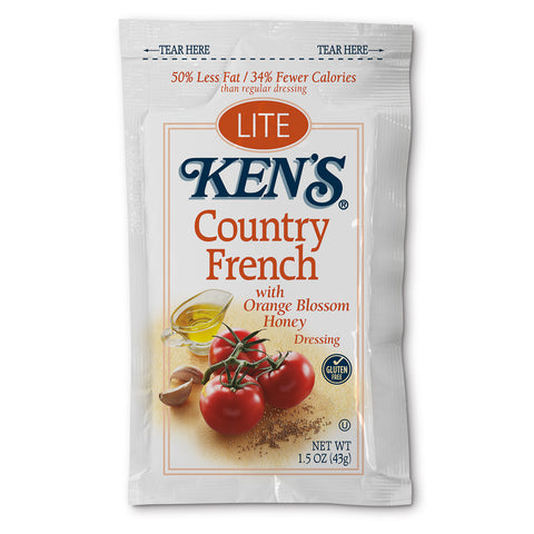 Ken's Foods DRESSING FRENCH COUNTRY LITE SINGLE SERVE POUCH