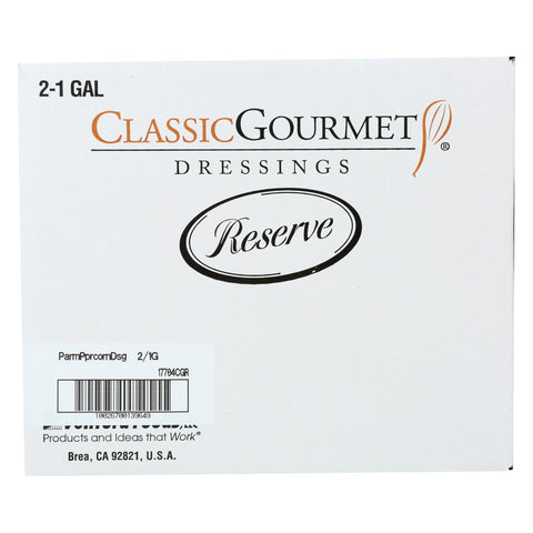 Ventura Foods Classic Gourmet Parmesan Peppercorn Dressing, 2 Gallon.