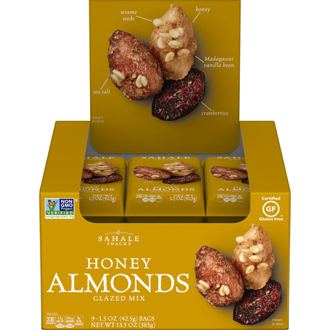 Sahale Snacks Honey Almond Glazed Mix, 1.5 Ounce -- 108 per case.