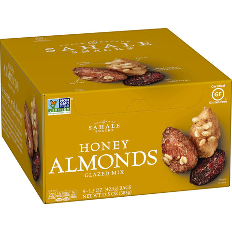 Sahale Snacks Honey Almond Glazed Mix, 1.5 Ounce -- 108 per case.