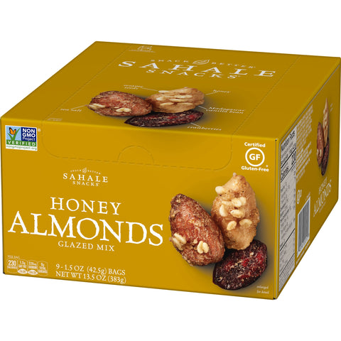 Sahale Snacks Honey Almond Glazed Mix, 1.5 Ounce -- 108 per case.