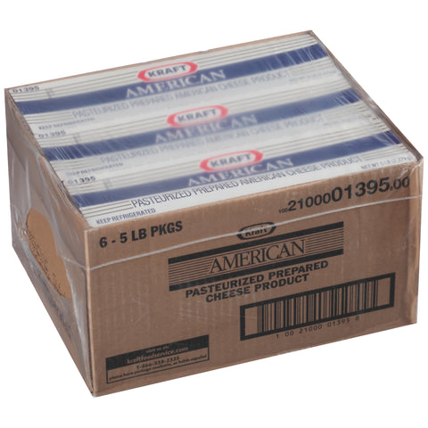 Kraft American Cheese Loaf, 5 Pound -- 6 per case.