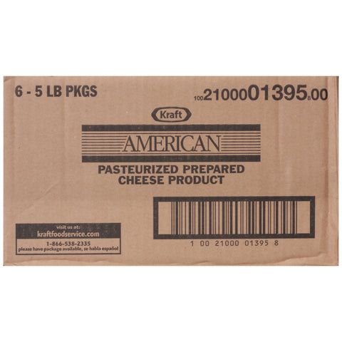 Kraft American Cheese Loaf, 5 Pound -- 6 per case.