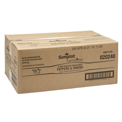 Simplot Roastworks® VEGETABLE BLEND PEPPERS & ONIONS UNSEASONED 3/8